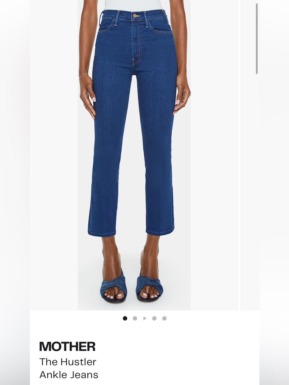 MOTHER Hustler Dark Blue Flare Jeans Ankle size 26